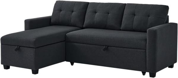 Vitalispa Ecksofa Campina Anthrazit 226 x 161 cm L-Form