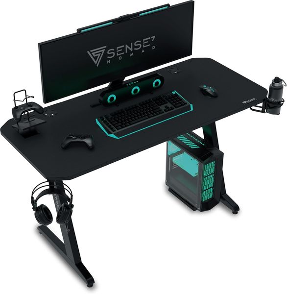 SENSE7 Nomad Basic desk Black 140x60 cm Basic