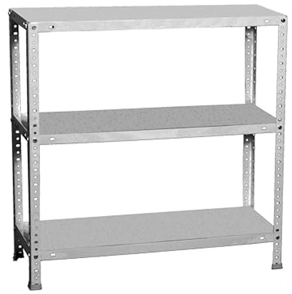 Simonrack Schwerlastregal, Lagerregal, 100 x 110 x 50 Metallregal, Kellerregal, Biegestelle 90 kg, 3 Fachböden, Galvanisiert - Comfort