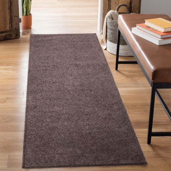 Carpet City Hochflor-Läufer City Shaggy, rechteckig, Höhe: 30 mm, Teppich Einfarbig Uni, besonders flauschig-weich