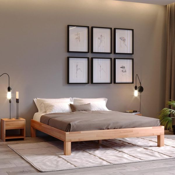 Krok Wood Massivholzbett Jana in Buche (180x200 cm)