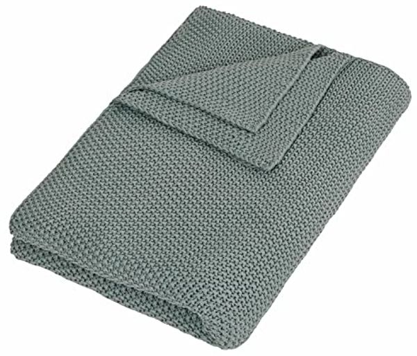 Mirabeau Tagesdecke Plaid Ancy blau