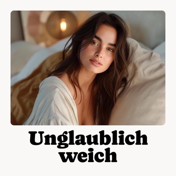 Seralino Seitenschläferkissenbezug Mako Satin Kissenbezug (100% Bio Baumwolle) weich, hautfreundlich, (2 Stück), Fairtrade/ GOTS zertifizierte uni Kissenhülle mit Reißverschluss Bild 5