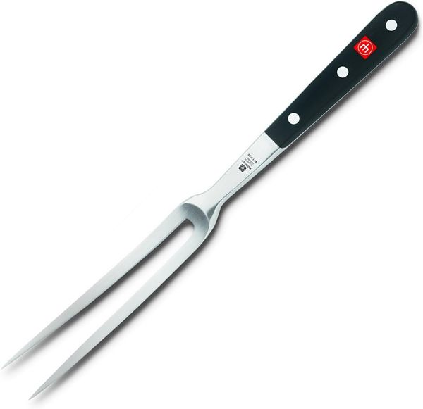 WÜSTHOF Fleischgabel, 10 cm, Classic (4411-20), hochwertige Tranchiergabel, Edelstahl, rostfrei