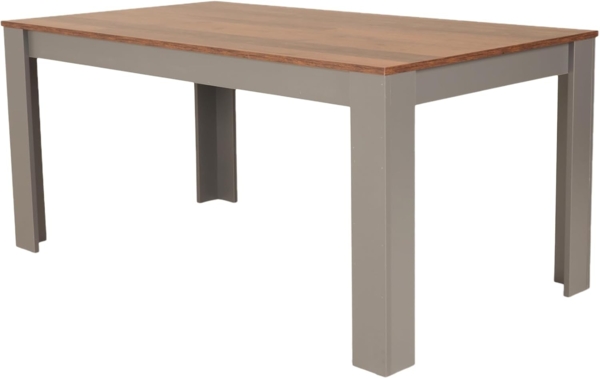 riess-ambiente Esstisch LOFT 160cm natur/anthrazit · pflegeleichter Küchentisch bis 6 Personen (Einzelartikel, 1-St), viel Beinfreiheit · Modern Design · Holzoptik · stabile Winkelfüße