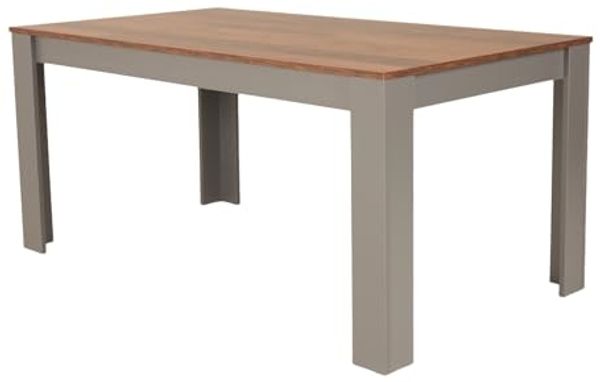 riess-ambiente Esstisch LOFT 160cm natur/anthrazit · pflegeleichter Küchentisch bis 6 Personen (Einzelartikel, 1-St), viel Beinfreiheit · Modern Design · Holzoptik · stabile Winkelfüße