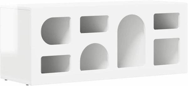 vidaXL TV-Schränk Hochglanz Weiß 100 x 35 x 40 cm Holzwerkstoff 891268