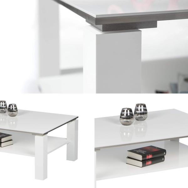Couchtisch Ramona / Romy, Weiß, 110 x 41 x 70 cm Bild 4