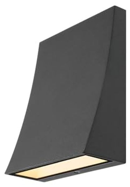 SLV No. 1000342 DELWA WIDE LED Outdoor Wandleuchte 3000K 100° anthrazit IP44