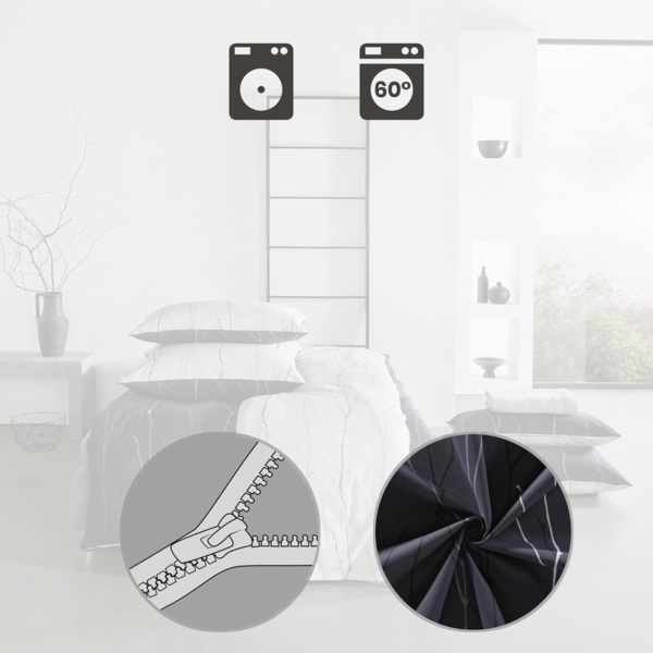 REDBEST Bettwäsche Wendebettwäsche, Renforcé, Grafik Bild 5