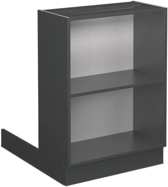 Vicco Küchenschrank Küchenmöbel Fame-Line modern Küche Einbauküche Küchenzeile Blende Unterschrank Hochschrank Hängeschrank (Anthrazit ohne Front, Regalinselunterschrank 60 cm)