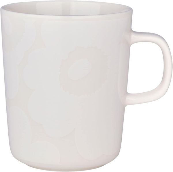 Marimekko Oiva/Unikko Mug 2,5dl - White, Natural White