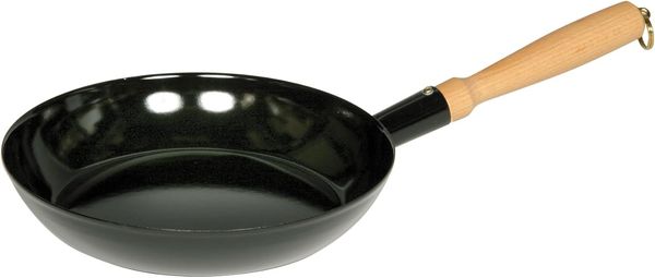 Riess Holzknechtpfanne Emaille Bratpfanne Schwarz 30cm