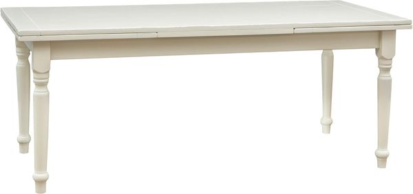 Biscottini Esstisch ausziehbar 200 x 90 x 80 cm | Küchentisch im Landhausstil | Esszimmertisch Holz