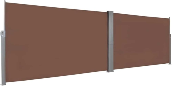 vidaXL Ausziehbare Seitenmarkise 160×600 cm Braun 143681