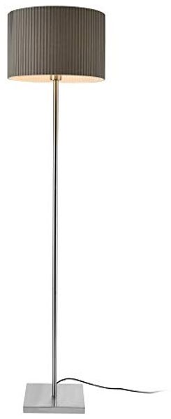 Lux.pro 'Coimbra' Stehleuchte, Metall / Stoff grau, Höhe 151 cm