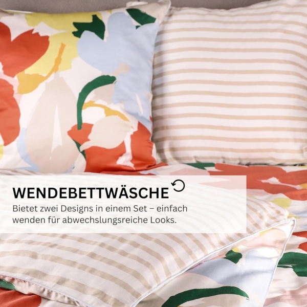 Esprit Bettwäsche RITA+GRETA Bettwäsche, Baumwolle, 1 teilig, 135 x 200 cm in Multi Bild 3