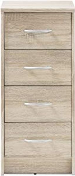 Stella Trading Kommode mit Schubladen, Eiche Sonoma Nachbildung, BxHxT 38 x 86 x 35 cm