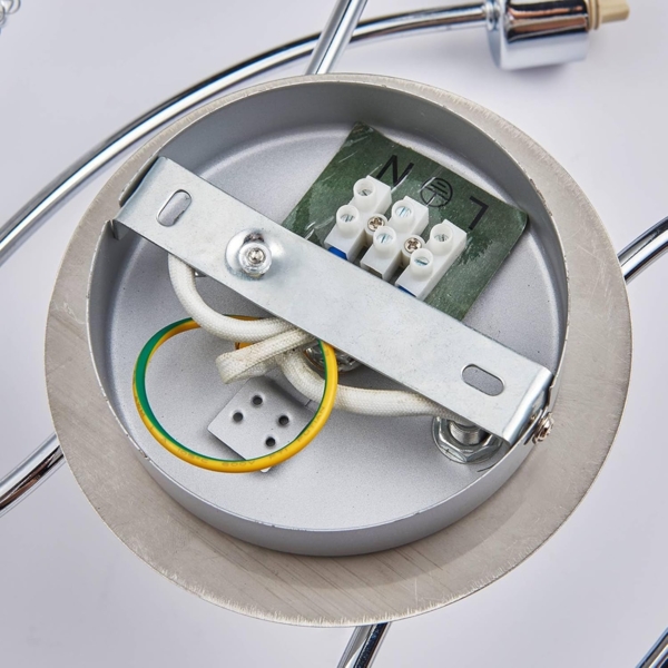 Lindby Deckenleuchten Ticino, Metall, Chrom IP20, 5 x 3 W LED Bild 9