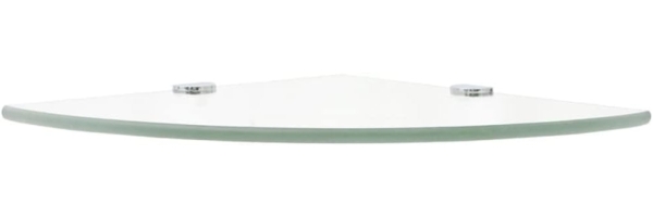 vidaXL Eckregale 2 Stk. mit verchromten Halterungen Glas Transparent [3051592] Bild 4