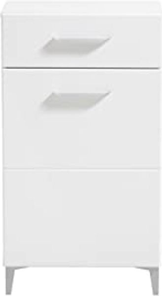 Schuhschrank >Cacak< in Weiß - 58x101,5x35cm (BxHxT)