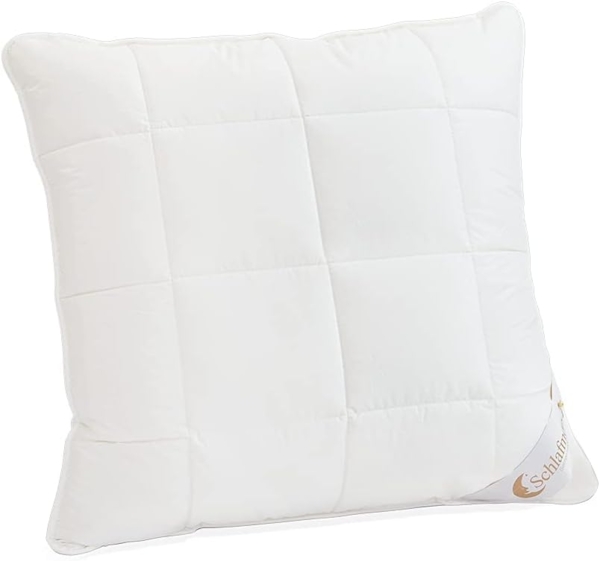 Schlafmond Kunstfaserkopfkissen Schlafmond Märchenweich Allergiker Kopfkissen, Bezug: 100% Baumwolle, Rückenschläfer, Bauchschläfer, Seitenschläfer