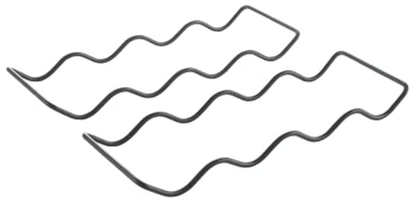 METALTEX 382920000 Wave20 Flaschenregal 2er Set Lava TouchTherm, matt schwarz