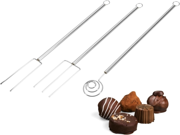 WESTMARK Pralinengabel Schokoladentauchgabel-Set, 3-tlg. – DIY Pralinenbesteck
