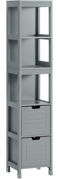 Hochschrank für Bad Badregal mit Fußpolster, FRG126-SG