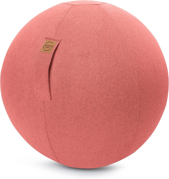Sitting Ball Sitzball Felt Filzimitat lachs ca. 65cm