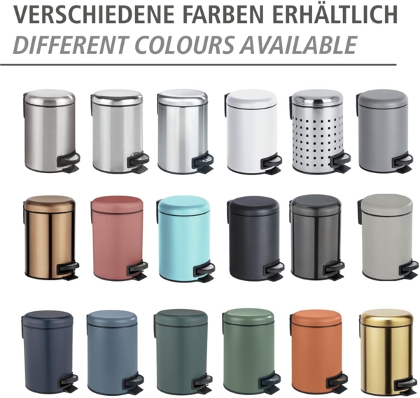 Moderner Treteimer für Bad, 3 L, WENKO Bild 5