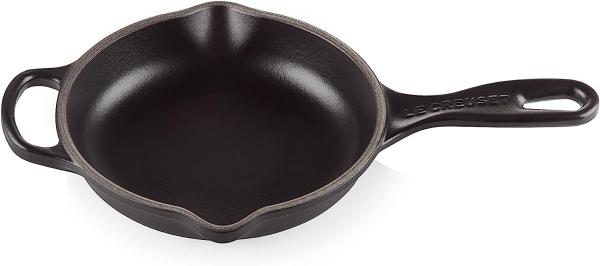 Le Creuset Brat-/Servierpfanne, Gusseisen schwarz, Ø 16 cm