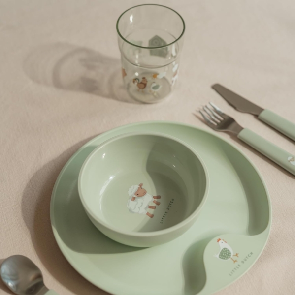 Mepal - Kindergeschirr Set Mio - Kinder Geschirr - Inklusive Kinderglas, Kinderteller, Kinderschale und Kinderbesteck - Spülmaschinengeeignet & BPA frei - 6-teilig Set - Sunshine & Rainbow Bild 3