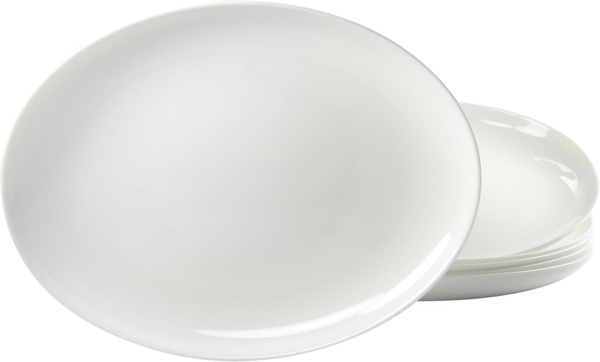 Luminarc, 15868, Serie ITALIAN PARTY, Steakteller oval 30cm 6 teilig Weiß