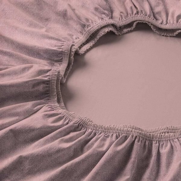 Estella Samt Velours Spannbetttuch 180x200 - 200x200 cm flieder (620)