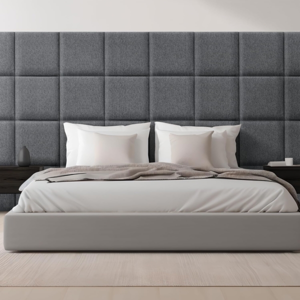 Wandkissenset Carpino 4-tlg. Textil 30x30 cm Dunkelgrau [neu. haus]