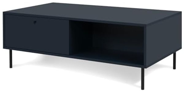 Couchtisch Barina in blau 110 x 60 cm