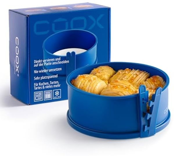 coox Springform mit Porzellanboden, Silikon blau, Ø 18 cm