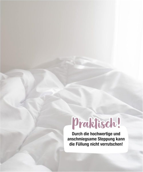 Ehrenkind Steppbett + Kopfkissen Kinder-Steppbetten-Set Kochfest, Kinder-Decke + Kissen, Bezug: Standard-Set, Steppbetten-Set 135x200, Bettdecke + Kissen 80x80 cm Bild 5