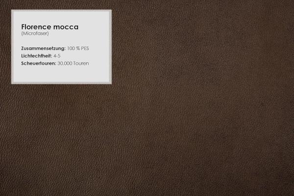 Cavadore Ecksofa Puccino mit Federkern, verstellbarer Rückenlehne und 2 Kopfstützen / Couch in L-Form im Landhausstil / 281 x 86 x 178 cm / Mikrofaser braun Bild 6