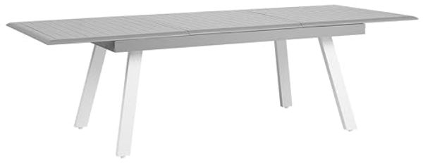 Gartentisch Metall Hellgrau PERETA