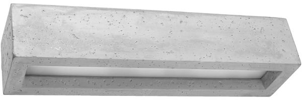 SOLLUX SL. 0993 Wandleuchte VEGA 50 beton L: 120, B: 500, H: 100, E27/60W, dimmbar