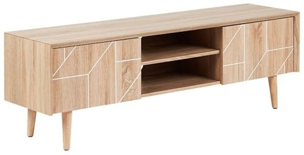 TV-Möbel heller Holzfarbton FRANKLIN