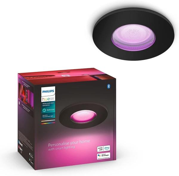 Philips Hue White&Col. Amb. Xamento Einbauspot schwarz 1flg