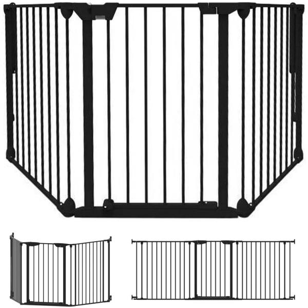 Noma Modular 3-Panelen Schutzgitter Schwarz