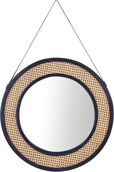 Wandspiegel CAMBRAI 70 cm 104 cm Rattan Natürlich