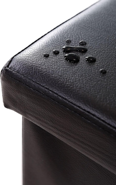 dibea Sitzbank mit Klappdeckel, Kunstleder 76 x 38 x 38 cm schwarz Bild 6