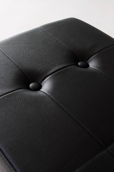 dibea Sitzbank mit Klappdeckel, Kunstleder 76 x 38 x 38 cm schwarz Bild 5