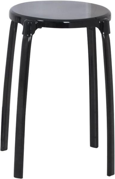 RIDDER Assistent A1050110 Bad-Hocker rund, Rundhocker, Hocker, Eco, schwarz