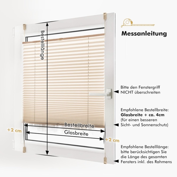 Sonello Plissee Klemmfix ohne Bohren 100x120 cm Schwarz Faltrollo Plisseerollo Jalousie für Tür & Fenster Blickdicht Sichtschutz Sonnenschutz Fertifplissee Rollo Bild 5